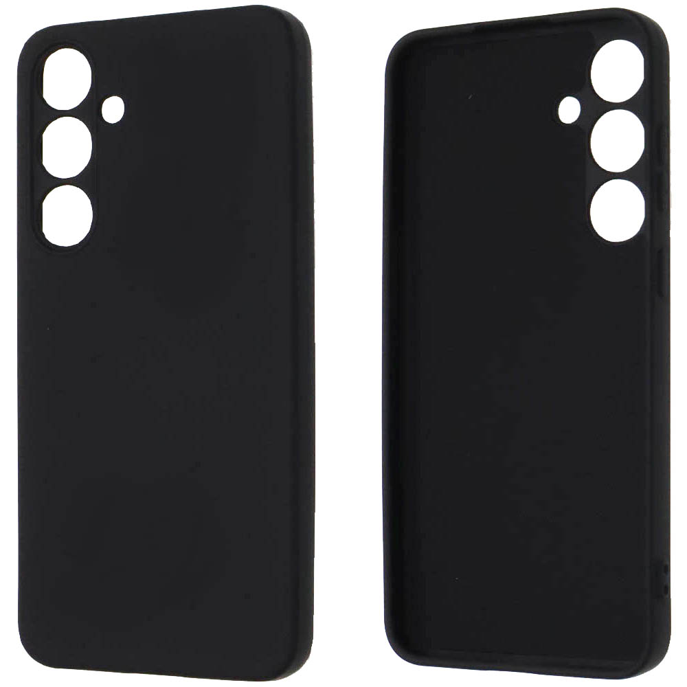 Чехол накладка NANO для SAMSUNG Galaxy S24 Plus, Galaxy S25 Plus, силикон, бархат, цвет черный