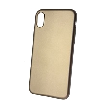 Чехол накладка J-Case THIN для APPLE iPhone X, iPhone XS, силикон, цвет золотистый.