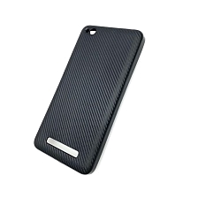 Чехол накладка для XIAOMI REDMI 4A, силикон, защитная пленка, цвет чёрный.