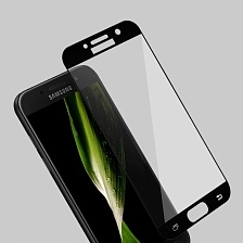 Защитное стекло 2D Full glass для SAMSUNG Galaxy A5 2017 /тех.пак/ черный.