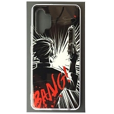 Чехол накладка для SAMSUNG Galaxy A32 4G (SM-A325F), силикон, рисунок BANG! Чехол накладка для SAMSUNG Galaxy A32 4G (SM-A325F), силикон, рисунок BANG!