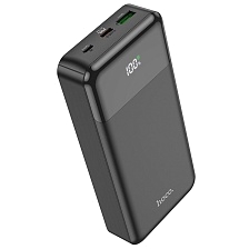 Внешний портативный аккумулятор, Power Bank HOCO J102A Cool, 20000 mAh, LED дисплей, 20W, PD20W, QC3.0, цвет черный