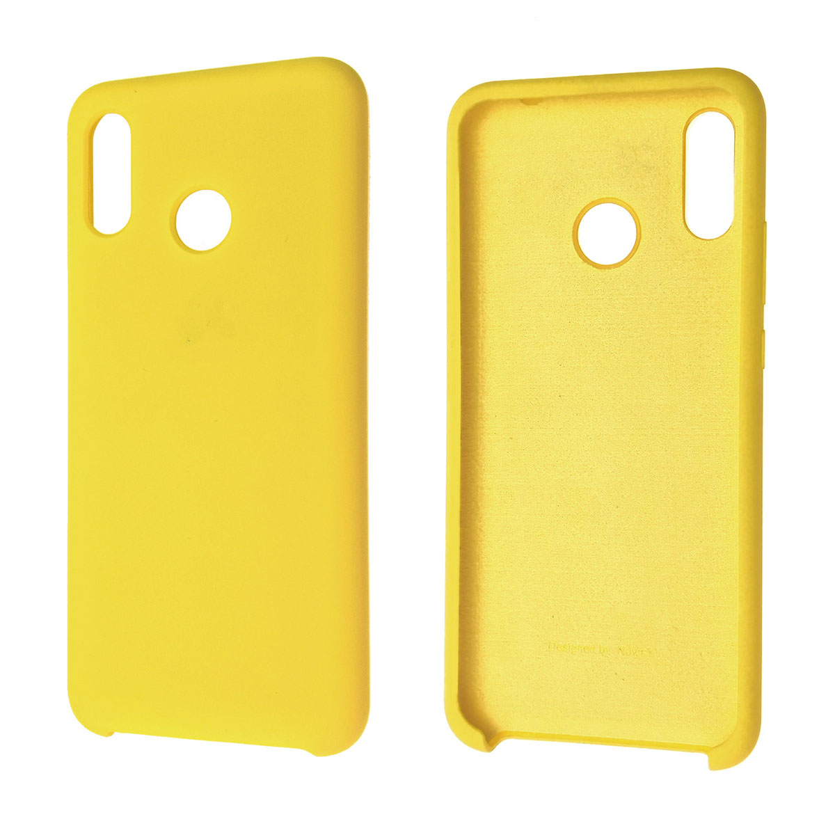 Чехол накладка Silicon Cover для HUAWEI Nova 3, силикон, бархат, цвет желтый.