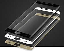 Защитное стекло 3D для SAMSUNG Galaxy S7 EDGE SM-G935 белое полное Proff.