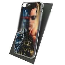 Чехол накладка для APPLE iPhone 7 Plus, iPhone 8 Plus, силикон, глянцевый, рисунок Терминатор с короной