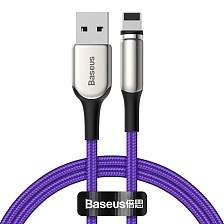 BASEUS CALXC-H05 Zinc Magnetic кабель с магнитной зарядкой для APPLE Lightning 8-pin, цвет фиолетовый | Последняя цена