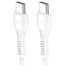 Кабель HOCO X37 Cool USB Type C на USB Type C, 60W, длина 1 метр, цвет белый