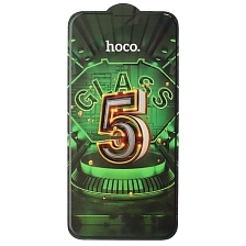 Защитное стекло 5D HOCO G12 для APPLE iPhone 13 (6.1"), iPhone 13 Pro (6.1"), iPhone 14 (6.1"), цвет окантовки черный