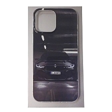 Чехол накладка для APPLE iPhone 13 Pro Max (6.7), силикон, рисунок черный BMW