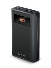 Внешний аккумулятор, Power Bank QUMO PowerAid PRO, 9600 mAh, цвет черный.