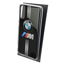 Чехол накладка для HUAWEI P20, силикон, глянцевый, рисунок Знак BMW серии М