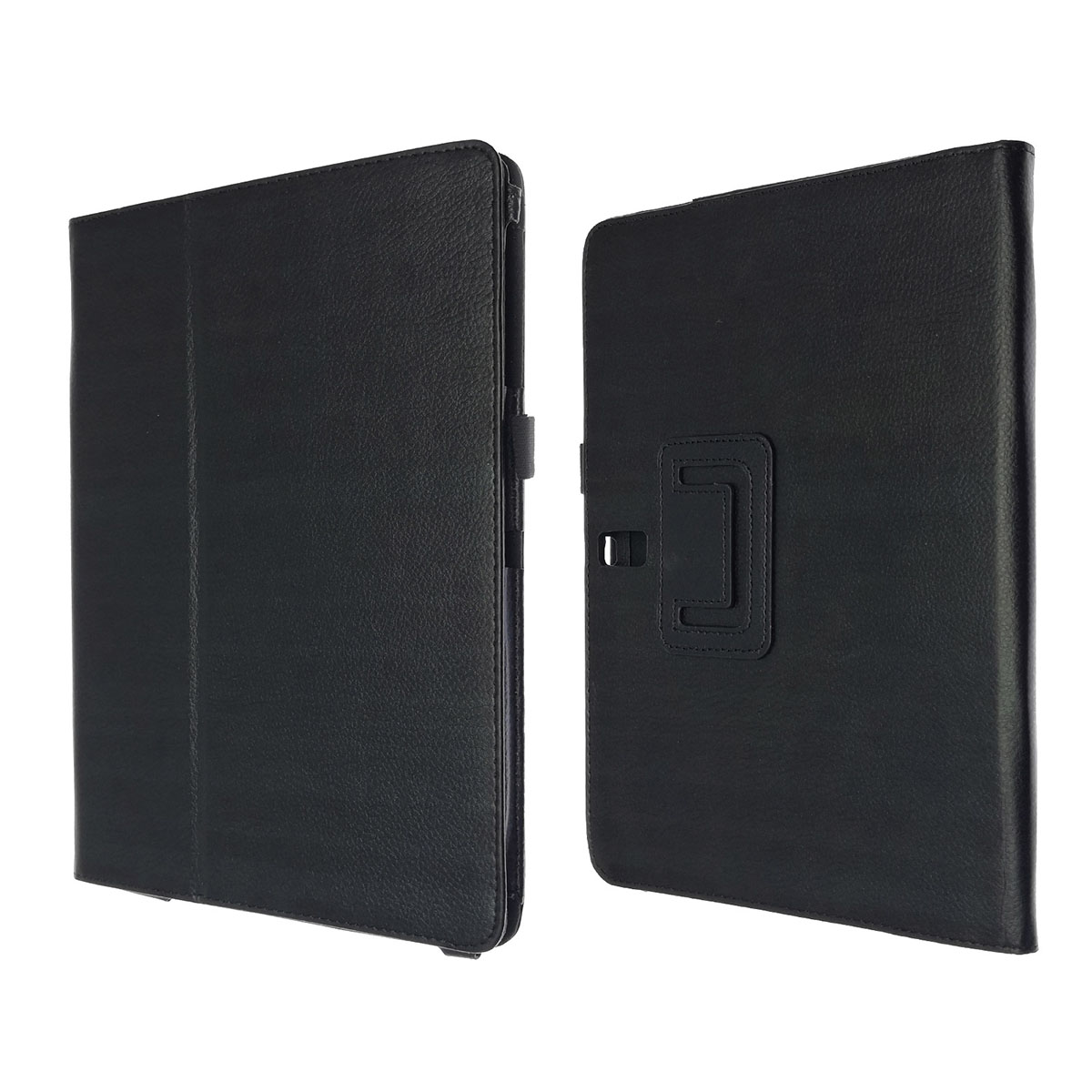 Чехол книжка для SAMSUNG Galaxy Tab S 10.5 (SM-T800, SM-T805), экокожа, цвет черный.