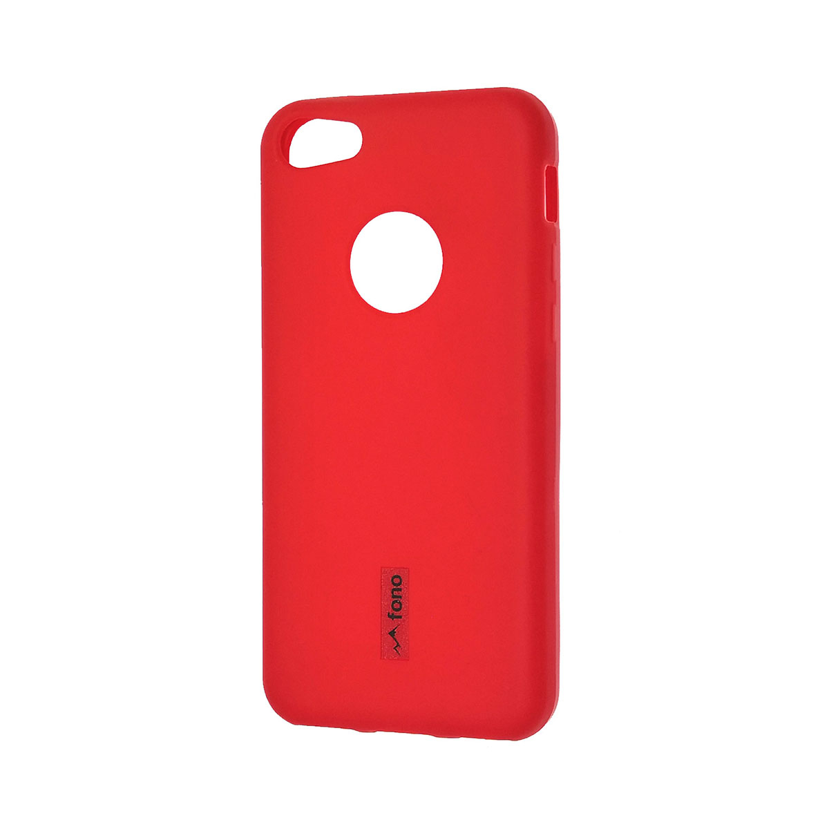 Чехол накладка FONO для APPLE iPhone 5C, силикон, защитная пленка, цвет красный.