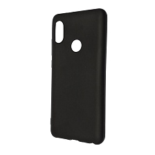 Чехол накладка для XIAOMI Redmi Note 5 Pro, силикон, матовый, цвет черный