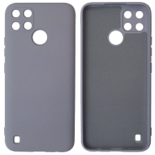 Чехол накладка NANO для Realme C21Y, C25Y, силикон, бархат, цвет космический серый Чехол накладка NANO для Realme C21Y, C25Y, силикон, бархат, цвет космический серый