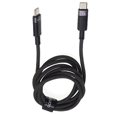 Кабель YESIDO CA160 USB Type C на USB Type C, 60W, длина 1.2 метра, цвет черный