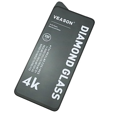 Защитное стекло VEASON DIAMOND GLASS для Realme C55, Realme C67, Narzo N55, Realme C75, цвет окантовки черный
