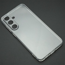 Чехол накладка для SAMSUNG Galaxy S25 FE, защита камеры, силикон, прозрачный