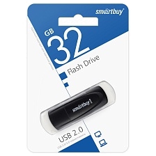 Флешка USB 2.0 32GB SMARTBUY Scout, цвет черный