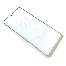 Защитное стекло "5D" GLASS FULL GLUE для XIAOMI RedMi Note 7, цвет канта золотистый.