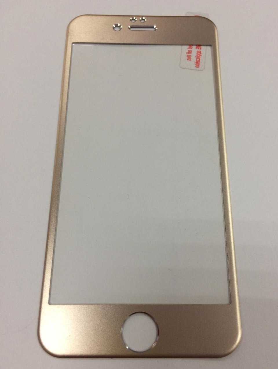 Защитное стекло "SC" Металлический Кант для Apple Iphone 6S/4.7/ 0,2 мм (цвет=золото).