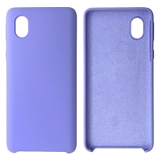 Чехол накладка Silicon Cover для SAMSUNG Galaxy A01 Core (SM-A013), силикон, бархат, цвет сиреневый | РЕТРО 7