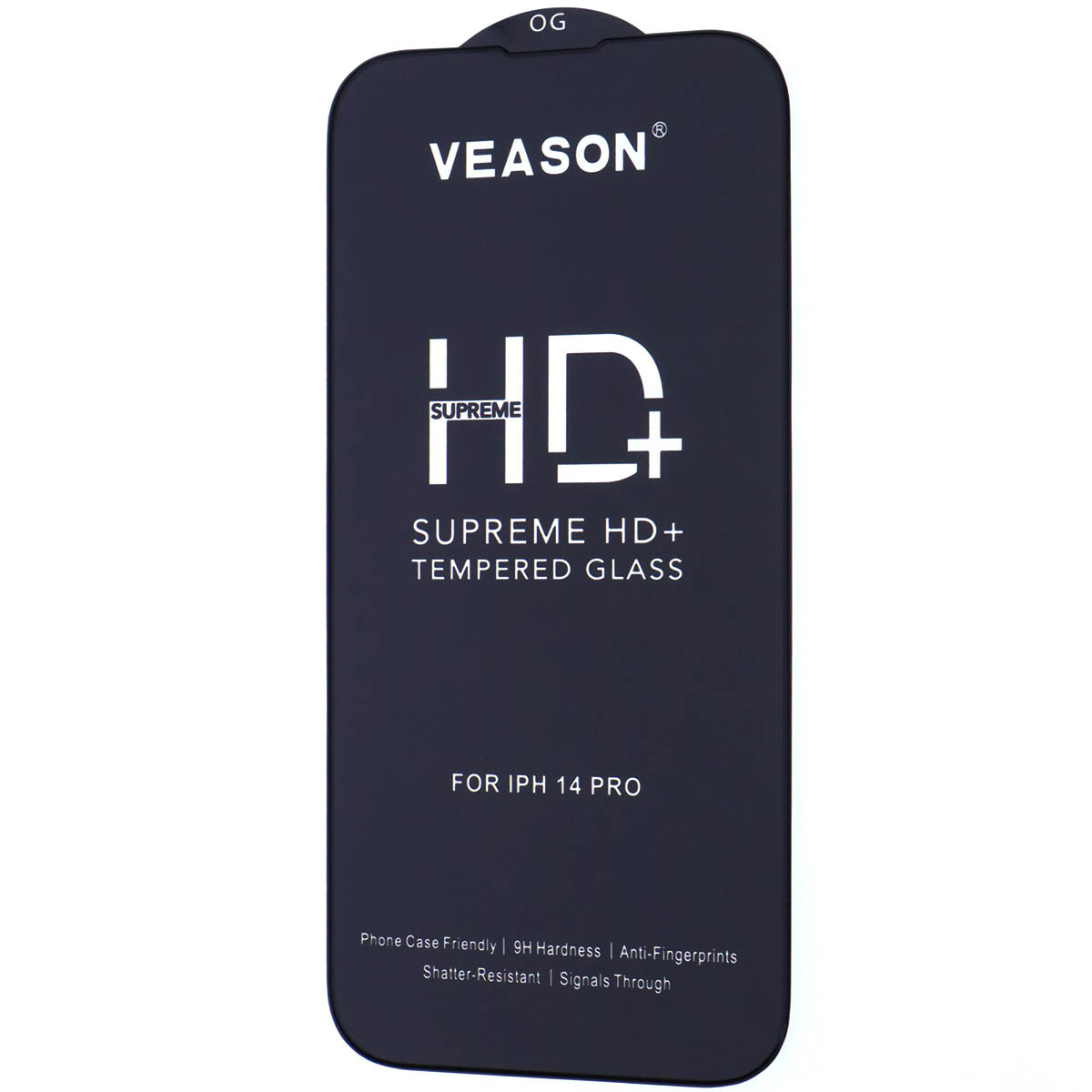 Защитное стекло VEASON HD+ для APPLE iPhone 14 Pro (6.1"), цвет окантовки черный