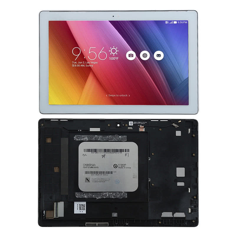 Дисплей Asus Z300 (ZenPad 10) модуль белый в рамке.