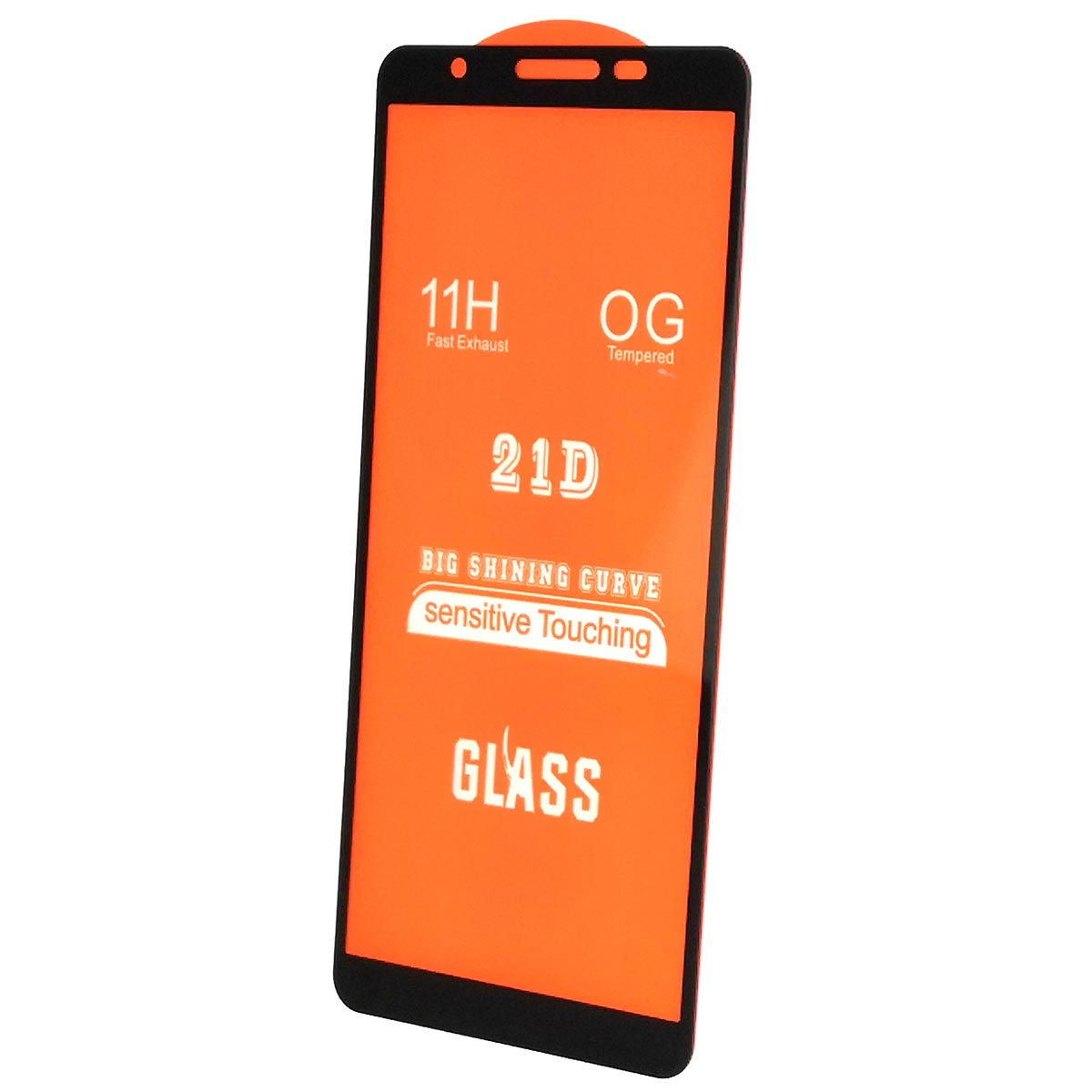 Защитное стекло 21D для SAMSUNG Galaxy A01 Core (SM-A013), Galaxy M01 Core (SM-M013), цвет окантовки черный