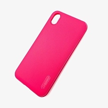 Чехол накладка Cherry для HUAWEI Honor Y5, Honor 8S 2019, силикон, полоски, цвет малиновый.