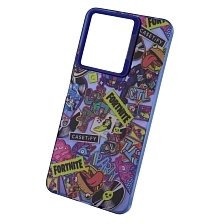 Чехол накладка для XIAOMI Redmi Note 13 4G, пластик, силикон, рисунок PARTY