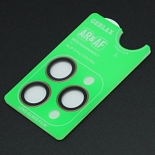 Защитное стекло GERLAX GG-201 для камеры APPLE iPhone 16 Pro, iPhone 16 Pro Max, комплект из 3 линз, цвет окантовки золотистый