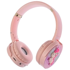 Гарнитура (наушники с микрофоном) беспроводная KR-6000, полноразмерная, рисунок Единорог (распродажа -50%)