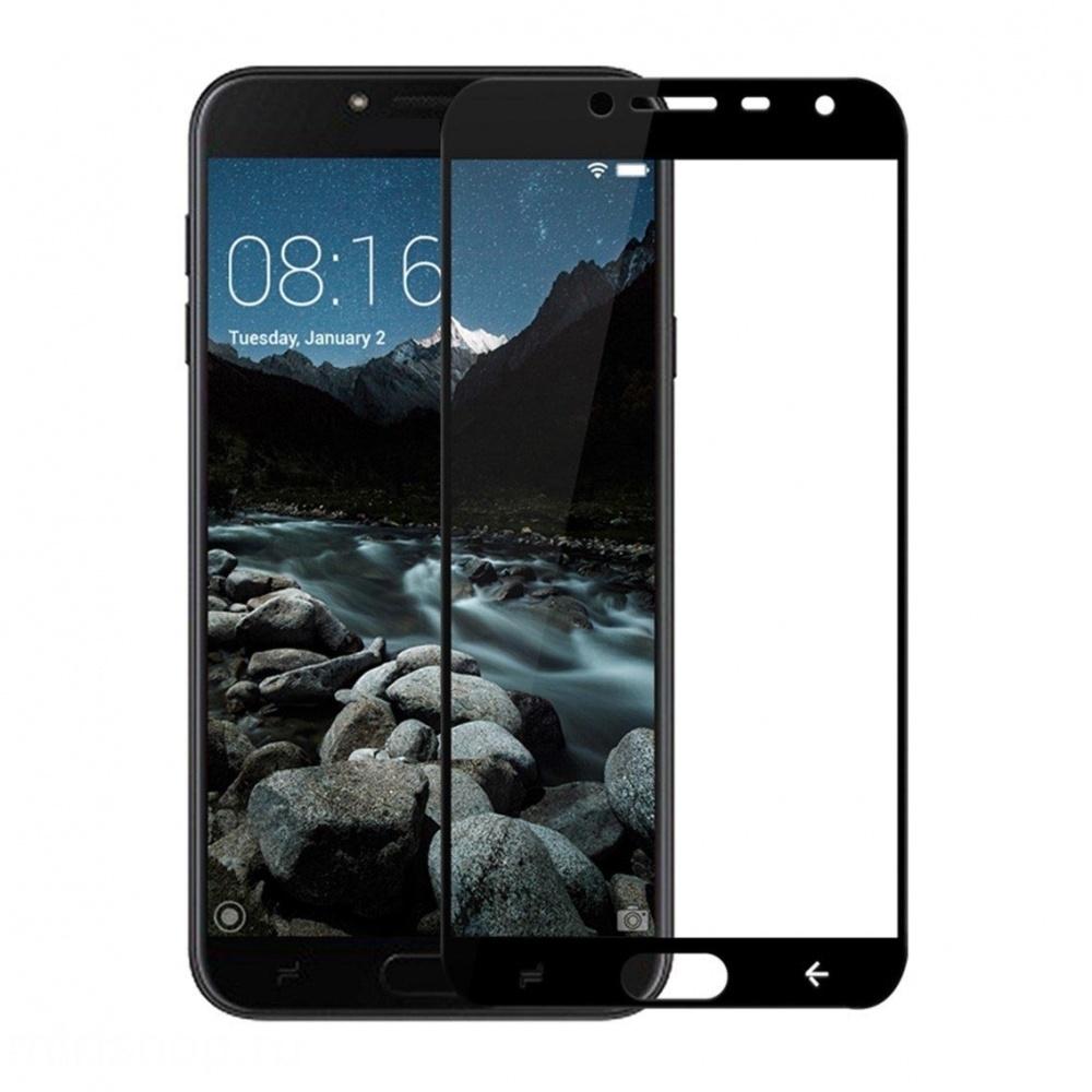 Защитное стекло для SAMSUNG Galaxy J4 2018 (SM-J400F), цвет окантовки черный