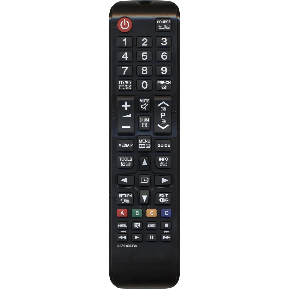 Пульт ДУ AA59-00743A для телевизоров SAMSUNG, цвет черный
