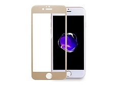Защитное стекло 3D для APPLE iPhone 8 (4.7") золотистый кант TIGER.