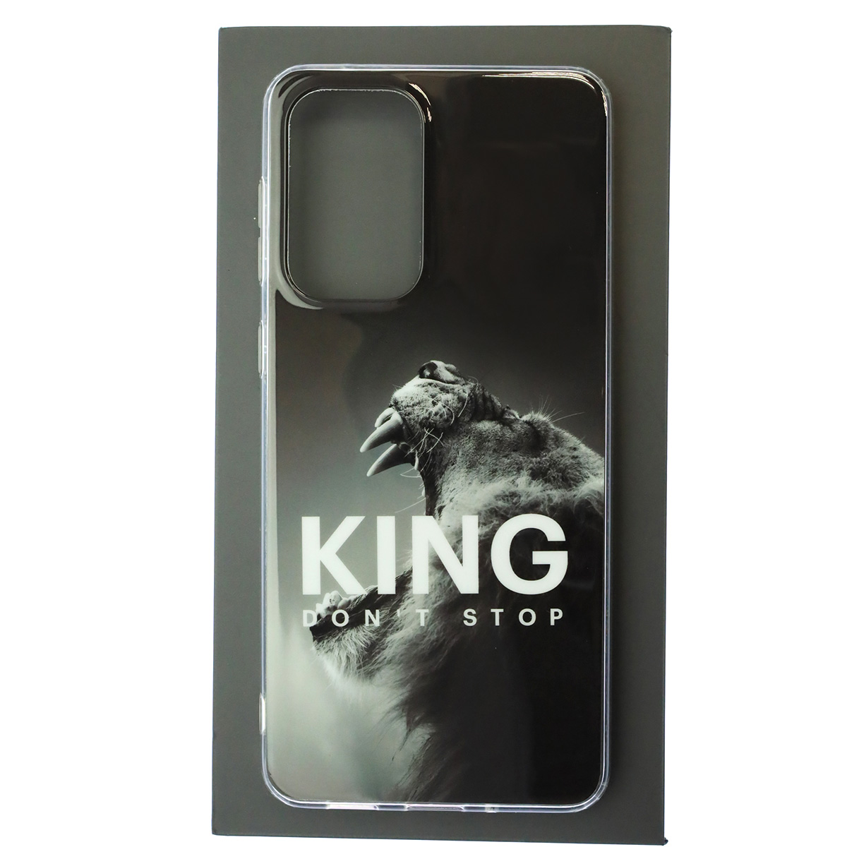 Чехол накладка для SAMSUNG Galaxy A33 5G (SM-A336B), силикон, глянцевый, рисунок KING DON`T STOP