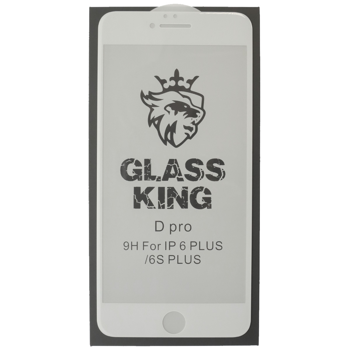 Защитное стекло Glass King для APPLE iPhone 6 Plus, цвет окантовки белый