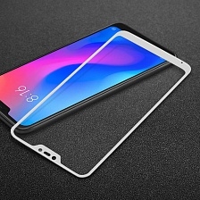 Стекло защитное "6D" FULL GLUE для Xiaomi Mi A2/Mi 6X в упаковке, цвет белый.