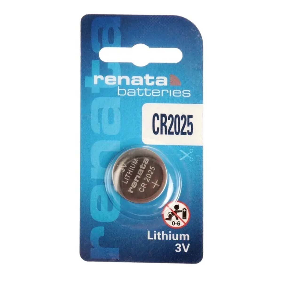 Батарейка RENATA CR2025, BL1, Lithium, 3V