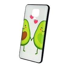 Чехол накладка для XIAOMI Redmi Note 9 Pro, Redmi Note 9S, силикон, рисунок Авокадо Любовь.