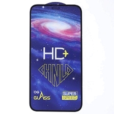 Защитное стекло HD+ SUPER SPEED для APPLE iPhone XR в корпусе iPhone 13 Pro, iPhone 14 Pro, цвет окантовки черный