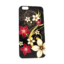 Чехол накладка для APPLE iPhone 6 Plus, 6S Plus, силикон, рисунок Цветы.