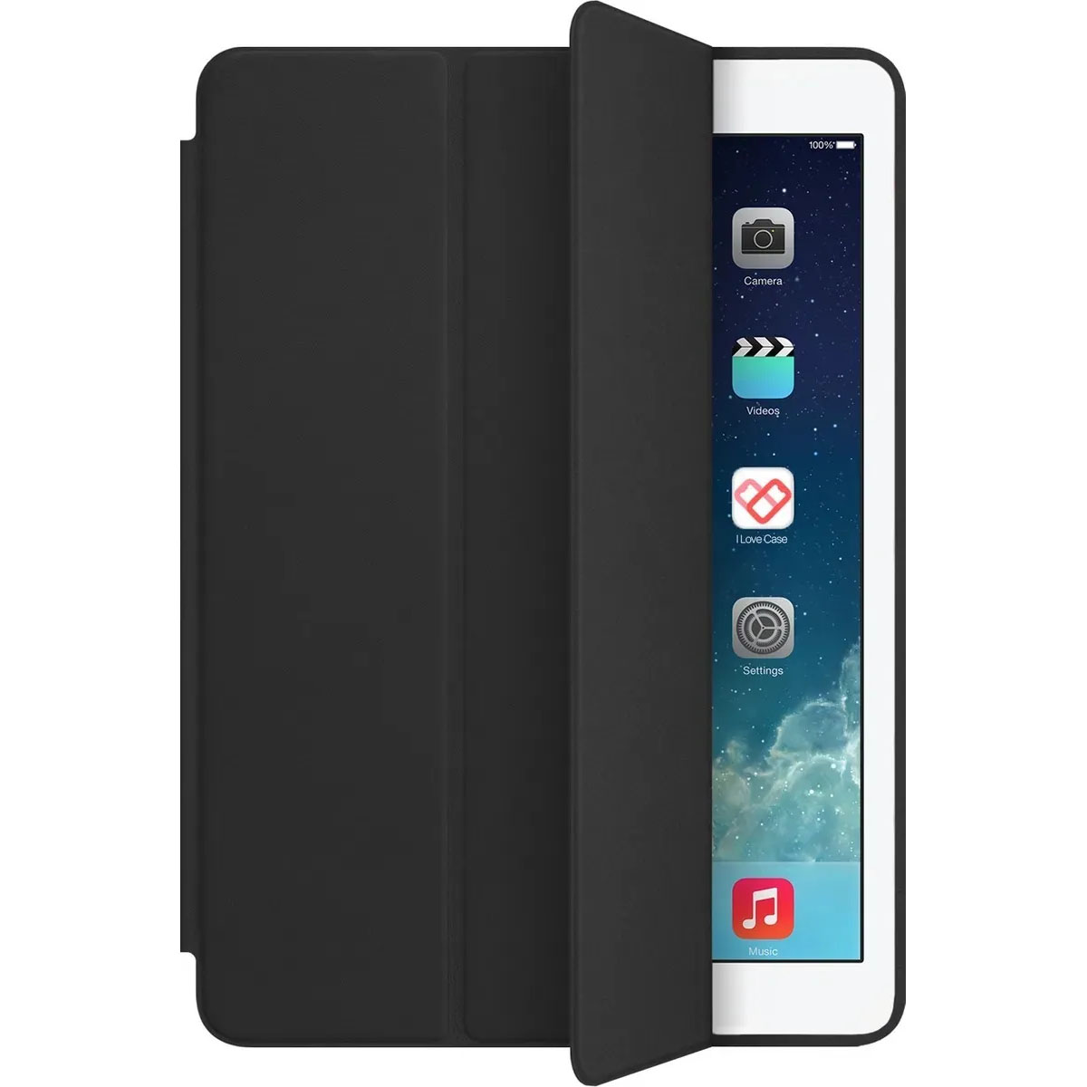 Чехол книжка для APPLE iPad Mini 6, экокожа, цвет черный
