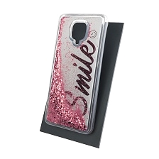 Чехол накладка TransFusion для XIAOMI Redmi Note 9 Pro, Redmi Note 9S, силикон, переливашка, рисунок Smile.