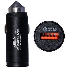 АЗУ (Автомобильное зарядное устройство) CARLIVE CR26, QC3.0 3A, 1 USB, цвет черный