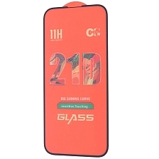 Защитное стекло 21D для APPLE iPhone 15 Pro Max (6.7"), цвет окантовки черный