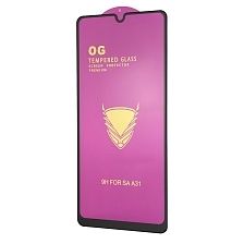 Защитное стекло 9H OG для SAMSUNG Galaxy A31 (SM-A315), цвет окантовки черный.