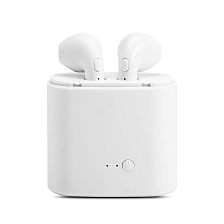 Гарнитура (наушники с микрофоном) беспроводная, True Wireless stereo для iPhone 7, цвет белый.