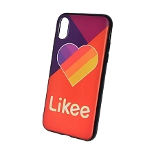 Чехол накладка для APPLE iPhone X, iPhone XS, силикон, рисунок Likee Red.